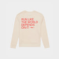 Women's Graphic Sweatshirt - Sand/Red