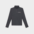 Women's Graphic Performance Quarter Zip - Charcoal/Red