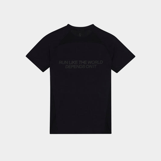 Women's Graphic Performance T-Shirt - Black/Solar Green