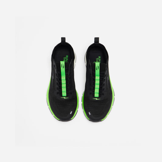 Men's hylo RUN - Black/Solar Green