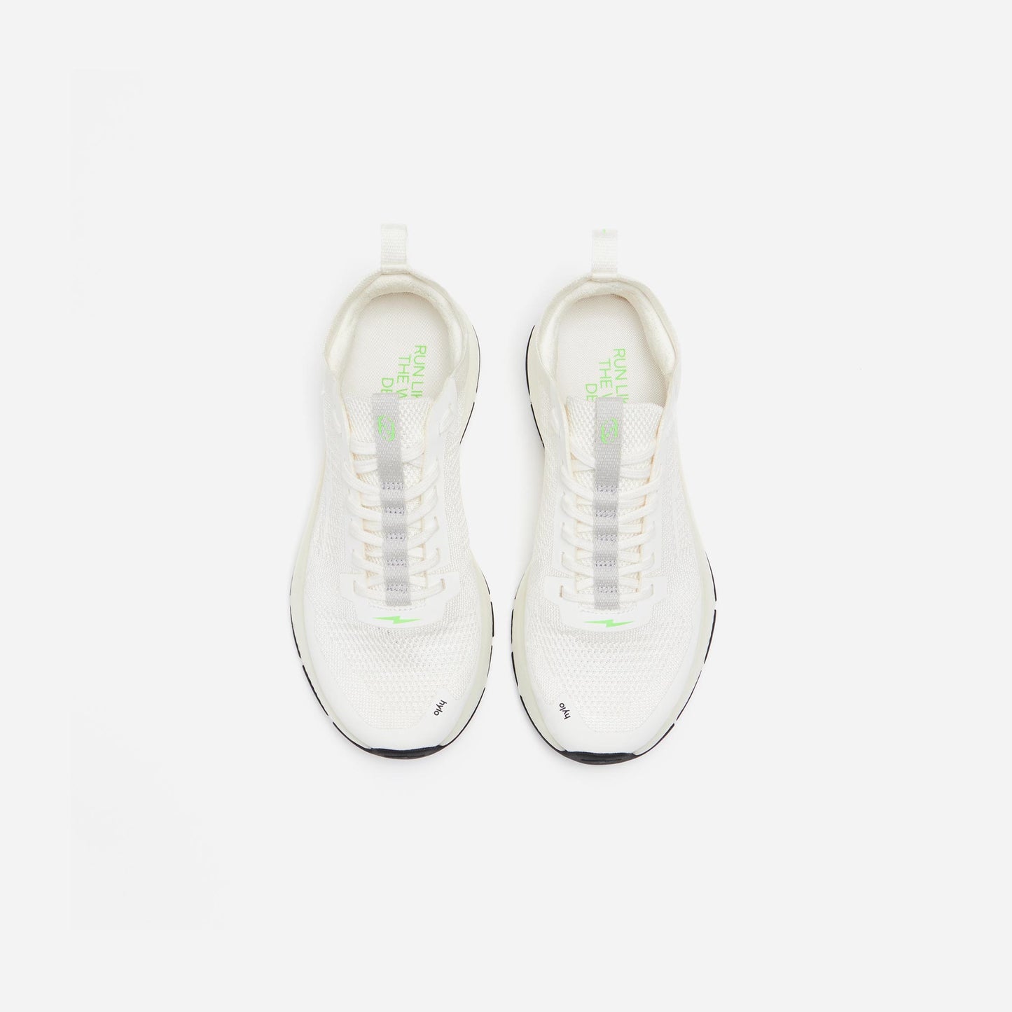Women's hylo RUN - White/Solar Green